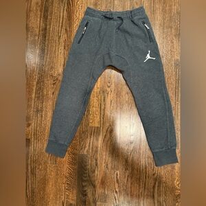 Jordan Kids Gray Joggers drop waist size L NWOT
